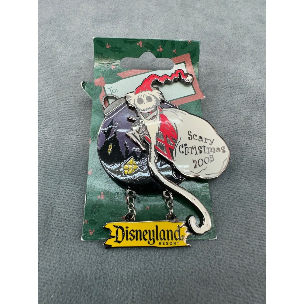 Jack Skellington NBC Scary Christmas LE 1500 2005 Disneyland Pin Dangle Trading
